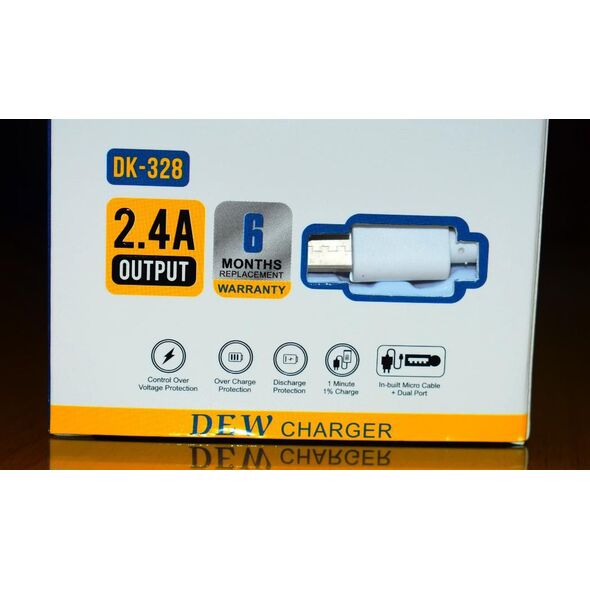 Type-C 2.4A Dual USB Port Dew Charger