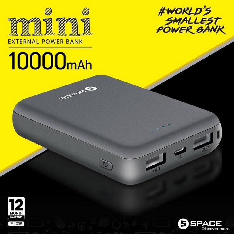 Space World Mini 10000mAh Powerbank Mi-035